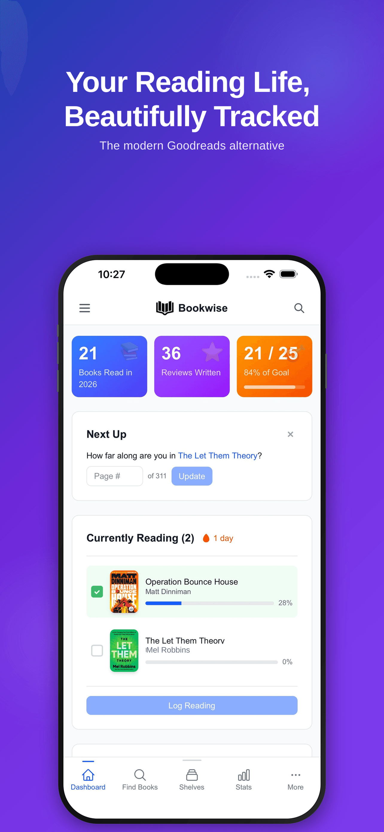 Bookwise Dashboard, official press screenshot